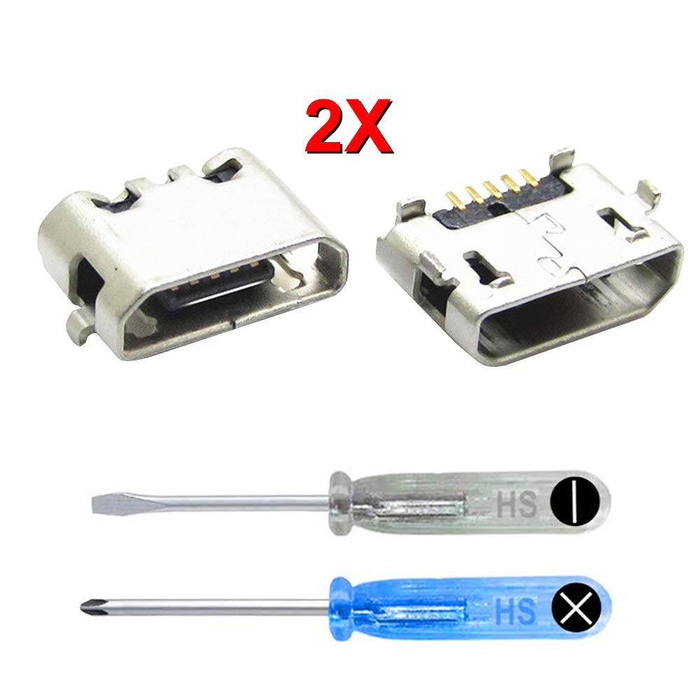 MMOBIEL 2X Dock Connector Power Socket Jack Compatible con Huawei P8 Incl útiles