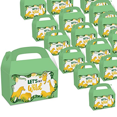 Zoo Animal Cardboard Treat Box, Jungle Safari