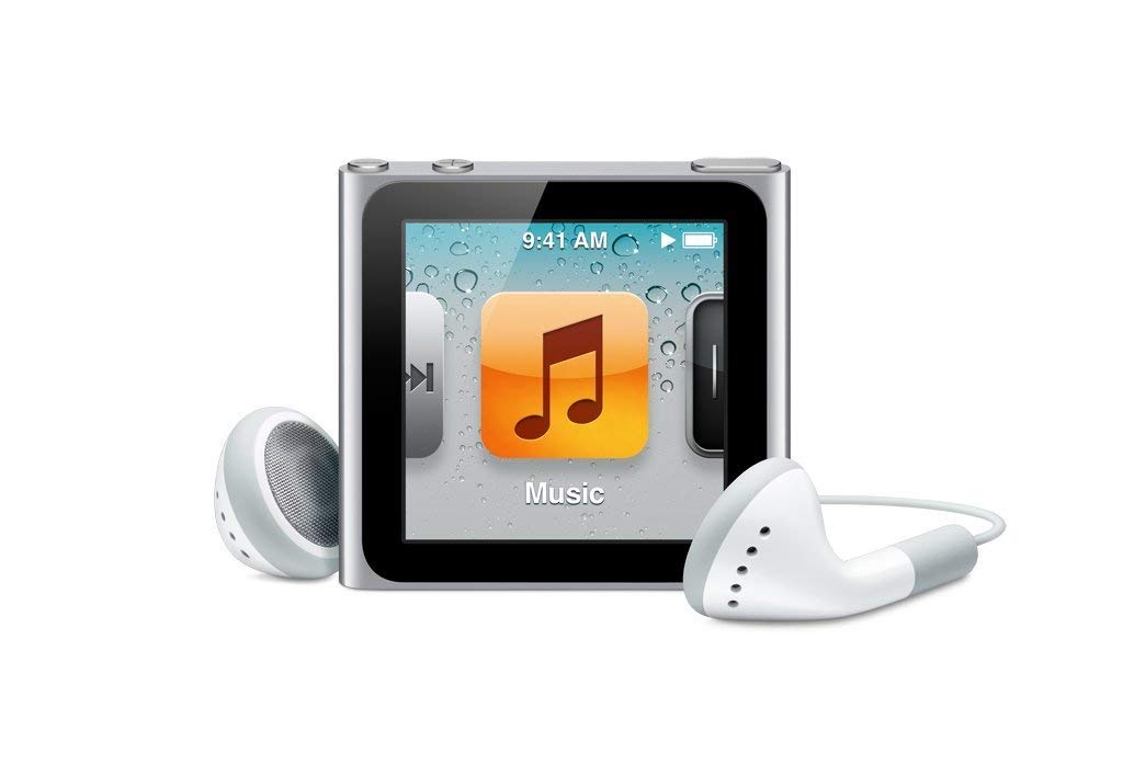 Apple iPod nano 16GB - Silver - 6th Generation (Launched Sept 2010) (Renewed)