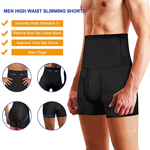 BIGFOX Men Tummy Control Shorts High Waist Slimming Underwear Body Shaper Seamless Compression Boxers Briefs Waist Trainer3