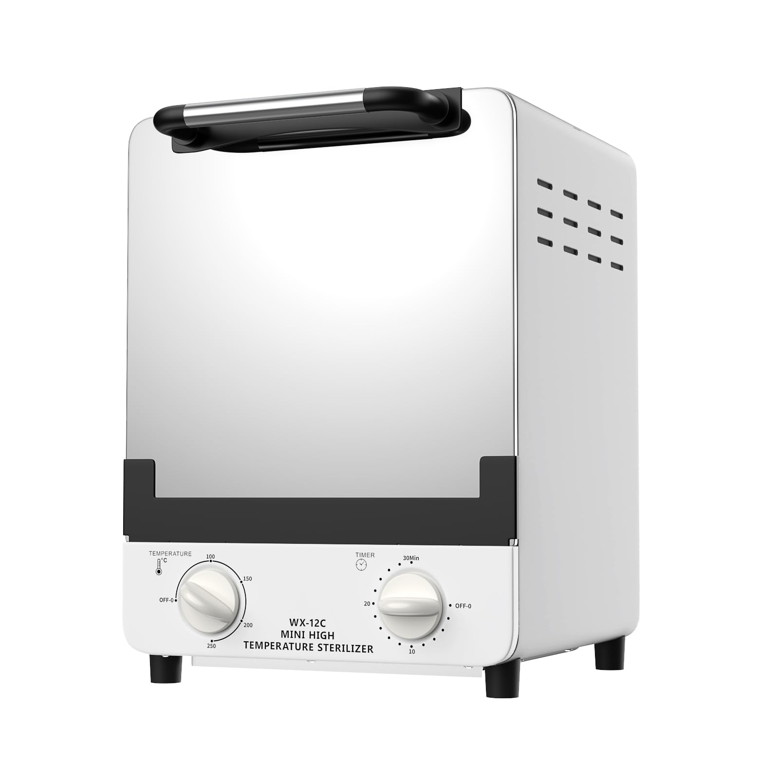 Xverycan 1000W Esterilizador de aire caliente Desinfección, 12L de calor seco de alta temperatura Esterilizador, Pequeños esterilizadores para herramientas de uñas, herramientas cosméticas