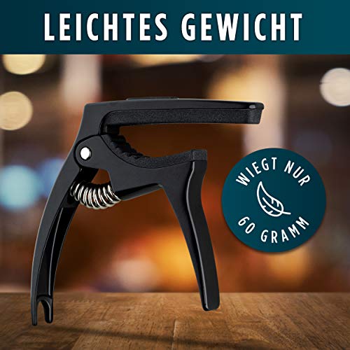 PASCHAR® Capodastre – Accessoire Guitare Pratique – Capo Guitar – 3 Médiators – Emballé dans une pochette en velours - Les Beatles, Paul McCartney, John Lennon, RIngo Starr, George Harrison PASCHAR® Capodastre - Accessoire Guitare Pratique - Capo Guitar - 3 Médiators - Emballé dans une pochette en velours – Image 4