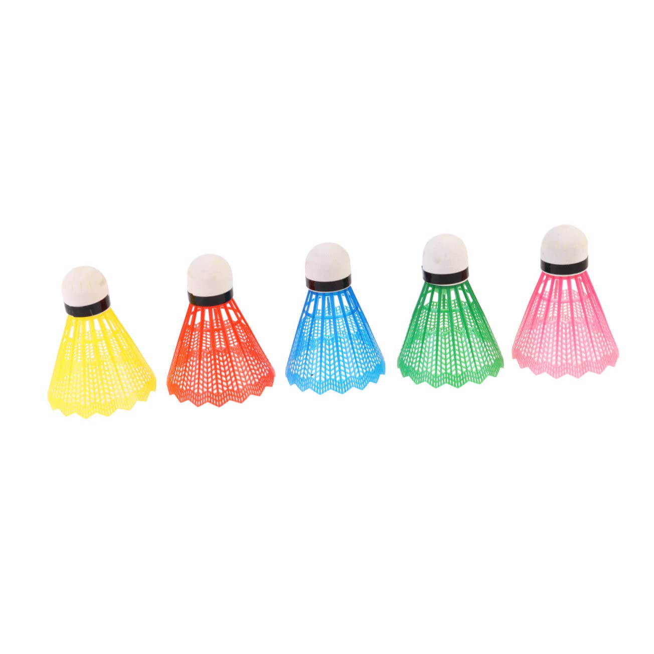 GOOHOCHY 1set Colorful Badminton Shuttlecocks for Outdoor Sports Lightweight and Equipment for Random Colors Fun and Playtime Random Color 6pcs