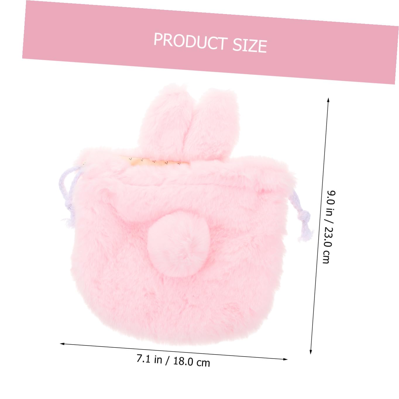 MAGICLULU 4 Pezzi Borsa Per Cosmetici in Peluche Piccola Borsa Per Cosmetici Per Borsa Da Viaggio Con Coulisse Chiusura Di Facile Accesso Base Piatta Stabile