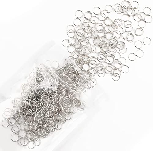 Uniclife 500 PCS 8 mm Double Boucles Anneaux de Saut Fendus Mini Anneau en Métal Connecteurs pour Bijoux Colliers Bracelet Boucles d'Oreilles et Artisanat Ornement Cover