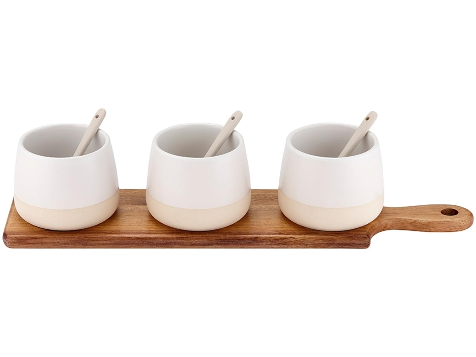 Ladelle Host Schalen- & Paddelset Weiss