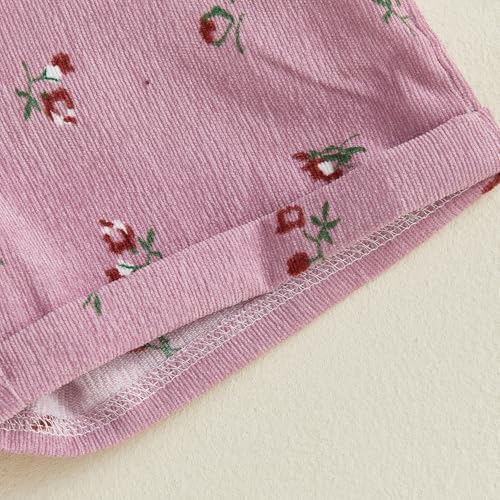 Image of Ayalinggo Toddler Baby Girl Sunflower Print Overalls Shorts with Pocket Suspender Trousers Cute Summer Clothing Outfit