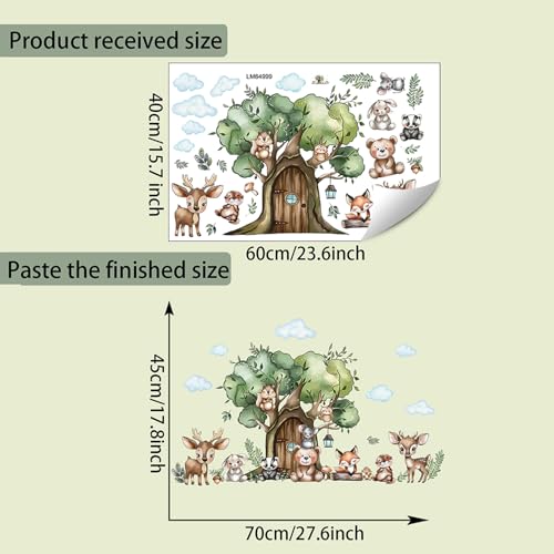 Vinilo decorativo animal Jungla para habitación de niños miniatura 4