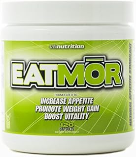 VH Nutrition Eatmor Appetite Stimulant | Weight Gain Pills for Men and Women | Natural Hunger Boosting Orxegenic Supplement 120 Capsules | 30 Day Supply