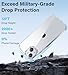 Vakoo Case for iPhone 13 | Clear Anti‑Yellowing, Hard Back, Military‑Grade Drop Protection, Supports Wireless Charging - Transparent