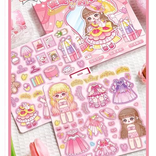 Jack & James - Sweet Party Theme Kawaii Self Adhesive Floor Stickers -100 Sheets PVC Cute Washi Sticker for Project, Japanese Style Girls Sticker Set,...