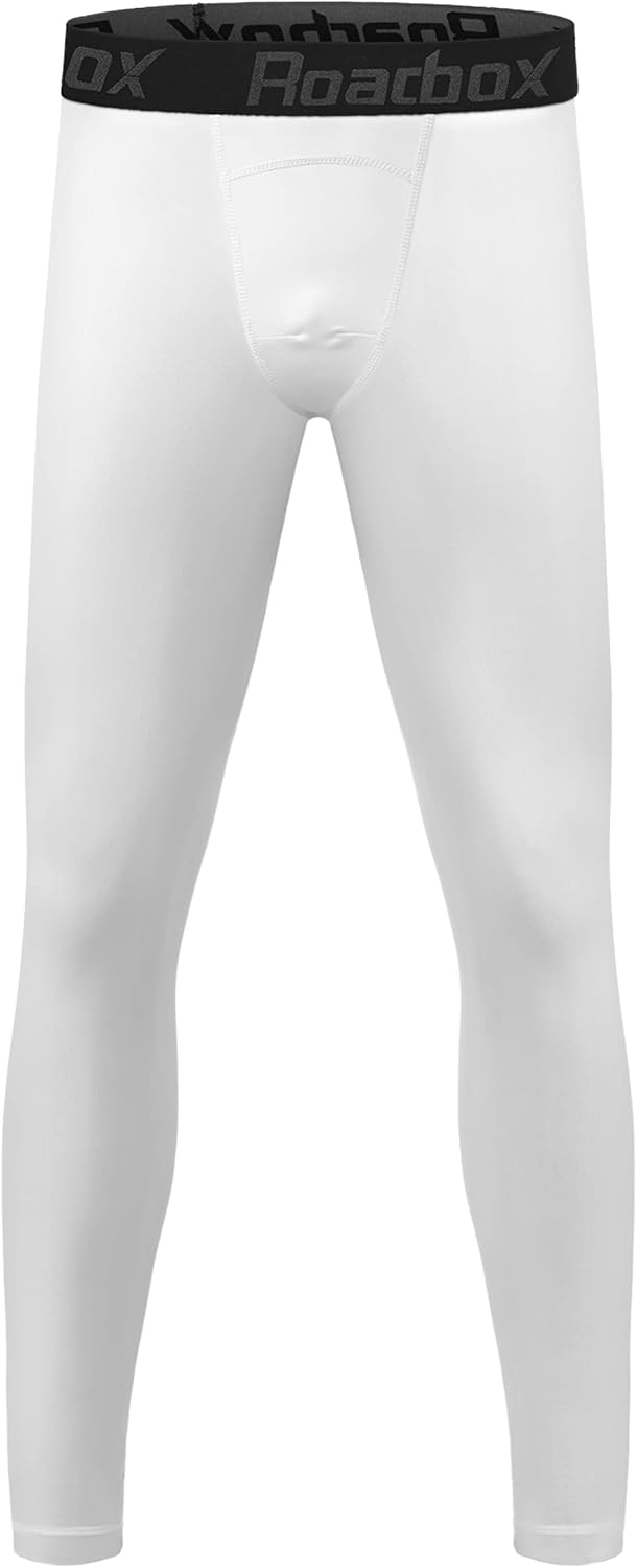 Roadbox Boys Compression Pants Youth Quick Dry Spandex Tights Leggings for Running Football Basketball Roadbox Boys Compression Pants Youth Quick Dry Spandex Tights Leggings for Running Football Basketball