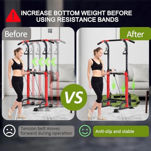 Leiblsufo Power Tower Stand - Pull Up Station, Adjustable Home Gym Strength Training Workout Equipment, Outdoor - Image 5