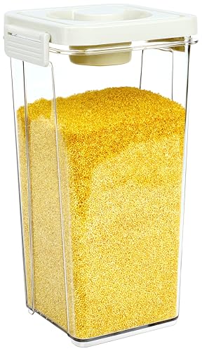 真空保存容器 押し圧式 PET材質 密閉保存ボックス 鮮度保持 防湿防塵 簡単操作 冷蔵庫/キッチン収納 積み重ね可能 長期保存 フードストッカー コーヒー豆 ナッツ ビスケット フルーツ 野菜 雑穀 スナック 茶葉 香辛料 零食 多用途 真空密閉容器 (