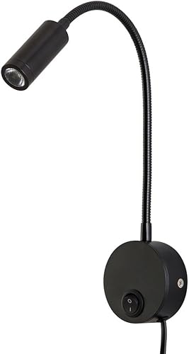 Miniatura 8 de Agese Apliques de pared lámpara de lectura para montaje en pared luz de pared de 3 W color blanco cálido 3000 K cabecero de cabecera para lectura