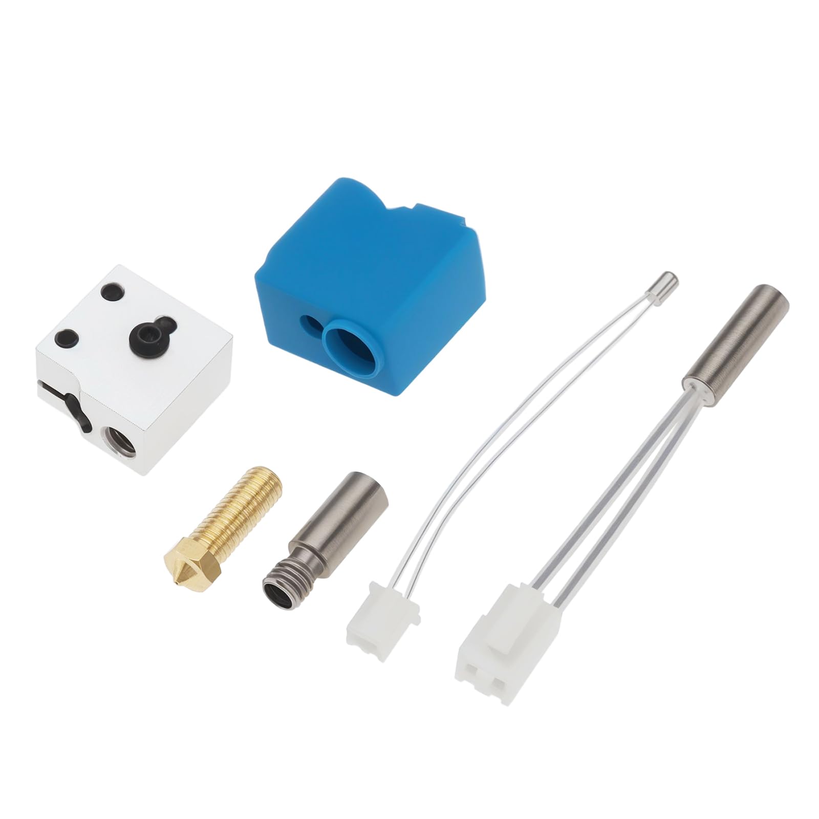 OTOTEC 1 zestaw wytłaczarki do drukarki 3D, dysza, blok cieplny, 24 V, 64 W, zestaw zamienny termistora, kompatybilny z Artilry Sidewinder X1 X2, kompatybilny z drukarką 3D Genius, Hotend