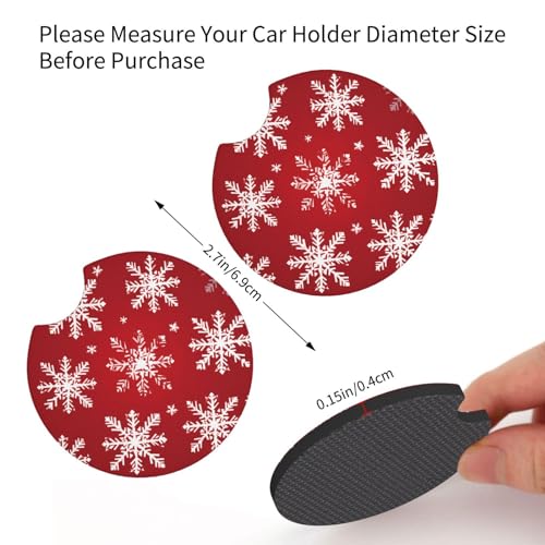 Portavasos para carro diseño copos de nieve 2 unidades miniatura 3