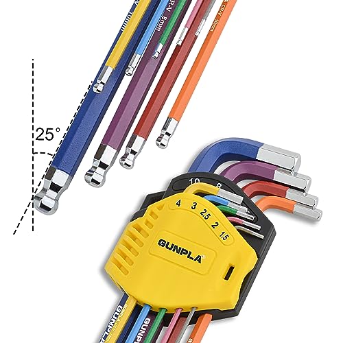 Gunpla Ball End Allen Hex Key Set Extra Long Arm 9-Piece, 1.5-10mm - Image 4