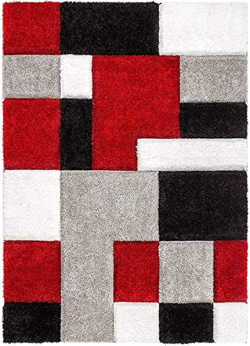 Image of Carpets for Living Room 6x8 feet Shaggy Rug Handmade Microfiber Super Soft Plush Fluffy Thick Rug- Shaggy 22