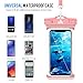 Universal Waterproof Case, LKJ Waterproof Phone Pouch Dry Bag Compatible with iPhone Xs/XR/XS Max/8/7/7 Plus/6S/6/6S Plus, Samsung Galaxy S9/S9 Plus/S8/S8 Plus/Note 8 6 5 4,HTC-[2 Pack] (Black&Pink)