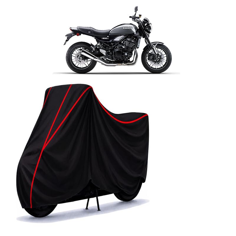 Image of Z 900RS Water Resistant Bike Cover for All Motorcycles & Scooters | Heavy Duty Premium Taffeta Fabric | UV Protection, Dustproof, Scratchproof | All Weather Two Wheeler Body Cover with Elastic Bottom