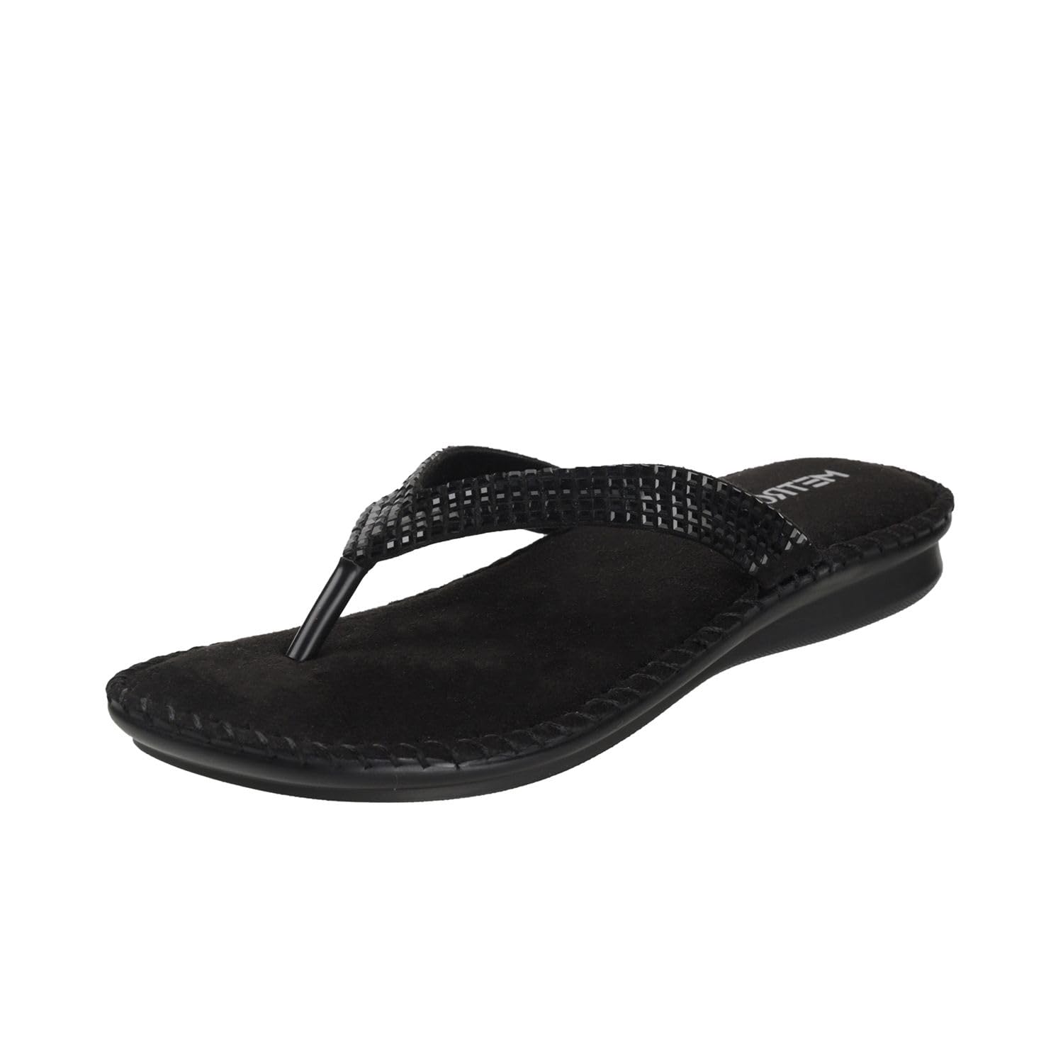 Metro Women Black Synthetic Leather Comfort Chappal UK/4 EU/37 (44-1679) (B0CHQSHLBW) Amazon Price History, Amazon Price Tracker