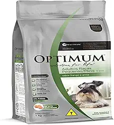 Ração Para Cães Adulto Raça Pequena Frango e Arroz 1kg Optimum