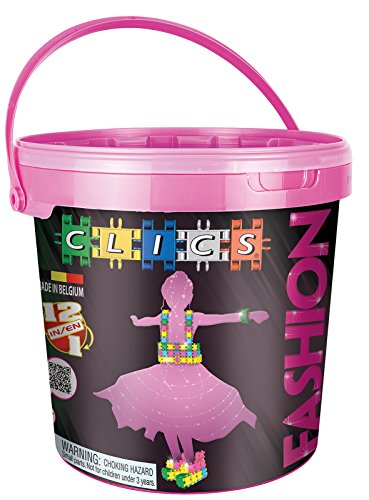Clics Toys - Fashion Moda con 312 Piezas Brillantes Barril, 12 Modelos en 1 (BBM NV CD005)