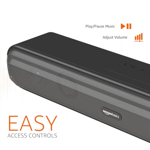 Amazon Basics 16W RMS Soundbar, 2.0 Channel, Black Black - HT02.1 - Image 4