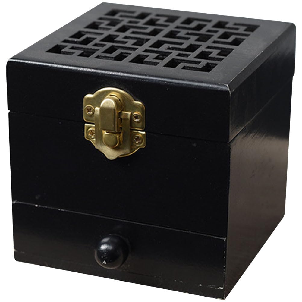 Amazon.co.jp: DECHOUS 香炉 お香立て お香箱 木製 中空 アロマ