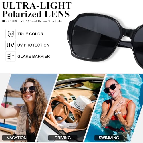 OCCI CHIARI Large Polarized Fit Over Glasses Sunglasses for Women Ligntweight TR90 Sun Glasses for Driving Riding Sports3