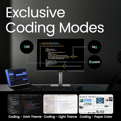 Image of BenQ Programming Monitor RD280UG 28.2 inch 4K+, 120Hz Refresh Rate, 3:2 Aspect Ratio, Nano Matte Panel, MoonHalo Backlight, Coding Modes, 2000:1 Contrast Ratio, Eye-Care to Deliver Effortless Coding View