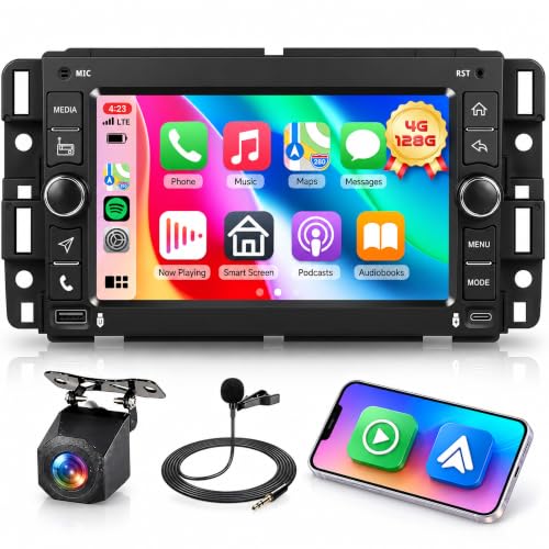 Hodozzy Car Stereo 4G+128G for Chevrolet Silverado GMC Sierra 2007-2013