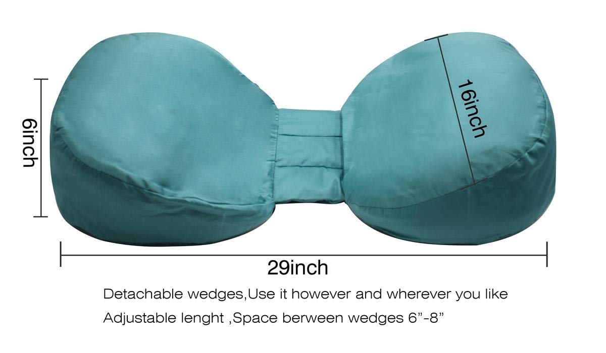 SIMINZICH Pregnancy Wedge Pillow, Maternity Body Pillow for Side Sleeper, C Shaped Pregnancy Women Pillow for Back, Belly, Knees Support