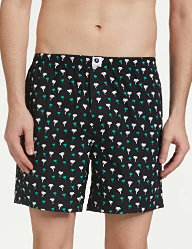 Image of Amazon Brand - Symbol Men 100% Cotton Boxer Shorts in Regular Fit (Pack of 3)