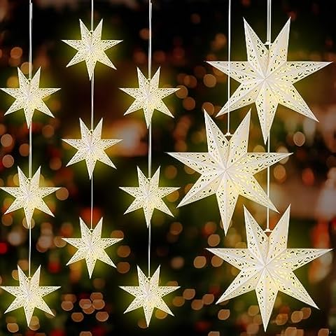 Retisee 12 Pcs Star Lantern Set Cover