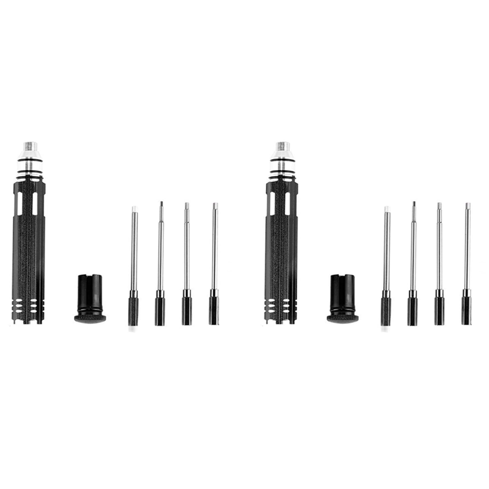 Ctrlzs 2X 4 In 1 Hexagon Socket Screwdriver Set Hex Driver H1.5 H2.0 2.5 H3.0mm Modeling Making Tools For Rc Plane