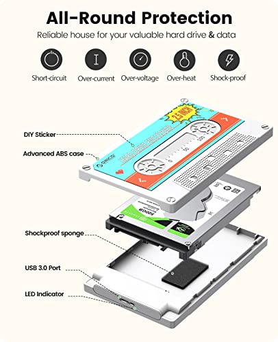 Orico 2.5'' Hard Drive Enclosure Sata To Usb3.0 Computer Hdd Enclosure thumb #5