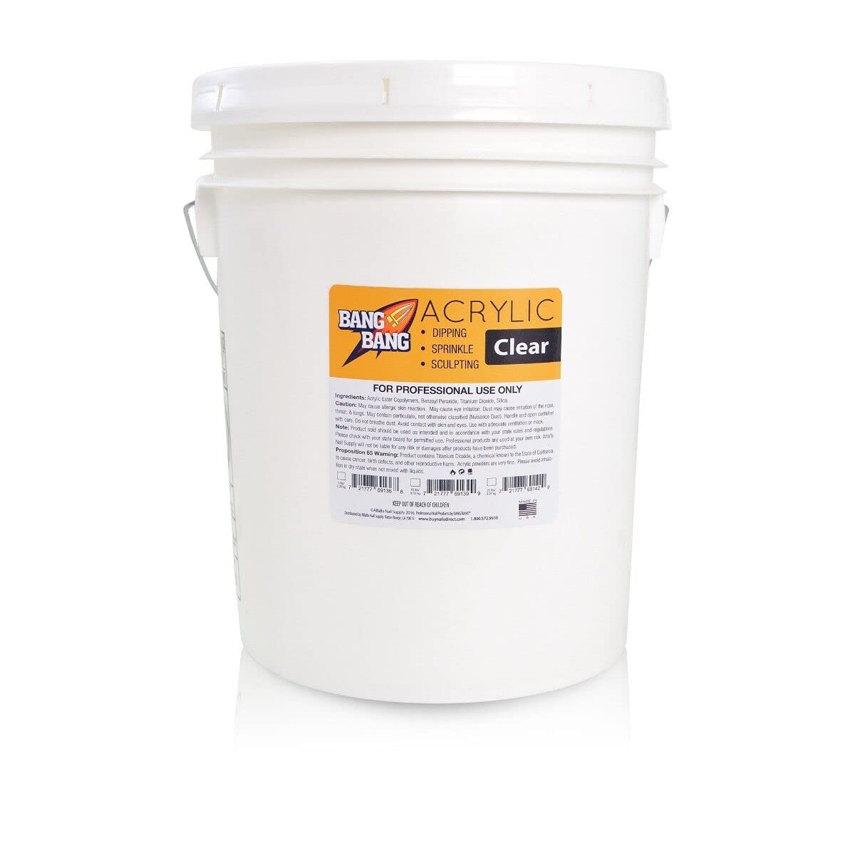 BangBang Acrylic Powder - Clear - 25 lbs