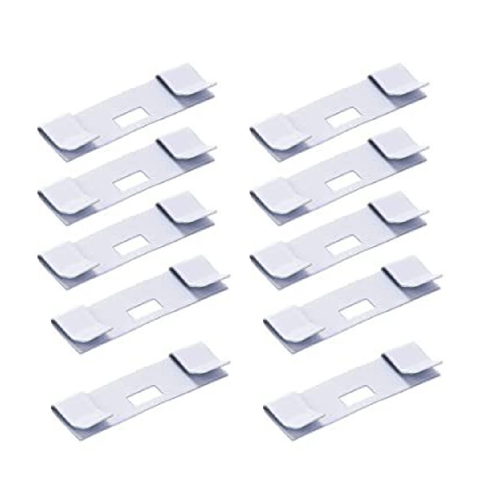 Bahjkasd White 10Pcs Vertical Curtain Simple Hanging Film Vertical Blind Top Hangers Vertical Curtain Repair Clip Blind Repair Vane Savers Vertical Blinds Metal