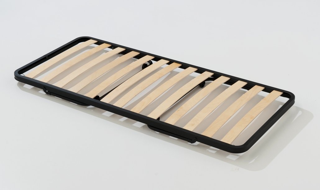 Evergreenweb - Set 2 posti Letto con Due Reti Singole a doghe 80x190 a Scomparsa in Legno, Apribile con Ruote, Salvaspazio, Ortopedica, Struttura in Ferro