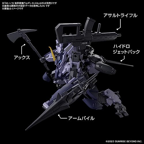 Bandai Hobby AMAIM Warrior at the Borderline Set 6 HG 1/72 miniatura 3