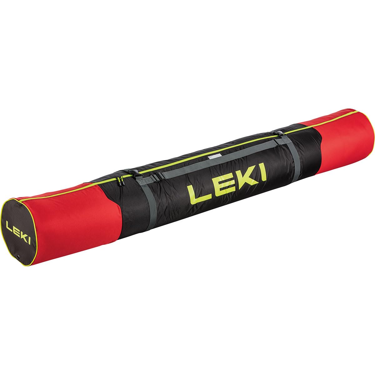 LEKI Cross Country Ski Tache, Bright red-Black-Neonyellow