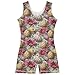 Aflyko Easter Little Girl Gymnastics Leotard with Shorts Leopard Easter Egg Blossom Vivid One-Piece Activewear Soft Stretchy Tank Tops Fun Fashion Dance Outfit 7-8T