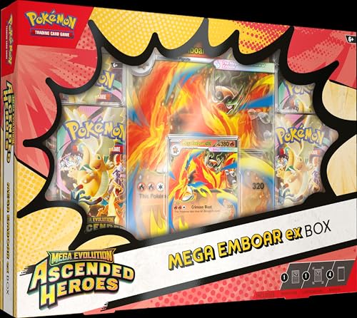 Pokémon TCG: Mega Evolution—Ascended Heroes Mega Meganium/Emboar/Feraligatr ex Box
