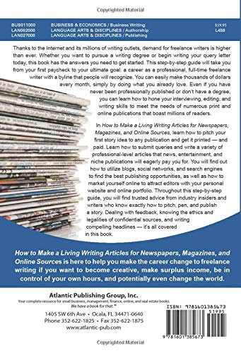 image for How to Make a Living Writing Articles for Newspapers, Magazines, and O