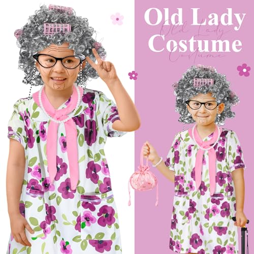 Disfraz de Abuelita para Niñas 8-10 Años miniatura 7