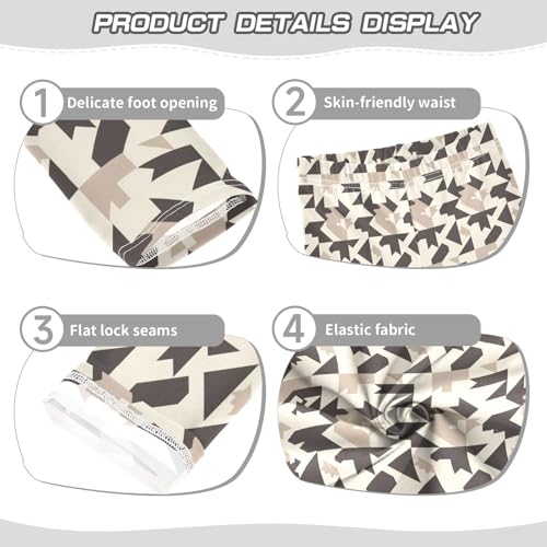 KLL Houndstooth Black and White Toddler Girl Active Leggings Soft Full Length Lounge Pants Exercise3