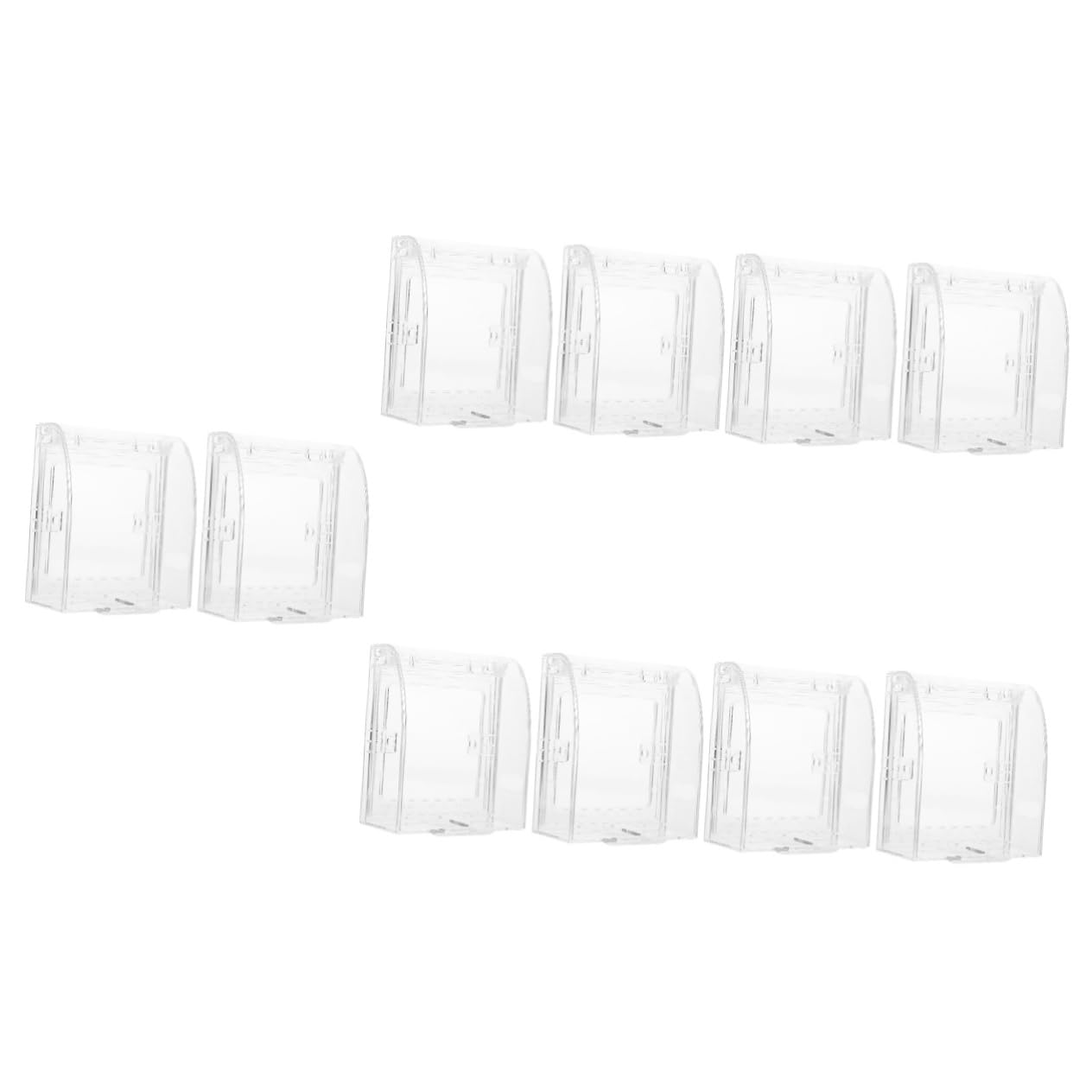 WOONEKY 10stücke Babyproof Steckdosenschutz Transparente Sicherheitsabdeckung Für Elektrische Steckdosen Kindersichere Wandsteckdosenabdeckung Installieren Schutz Vor Elektrischem Zugang