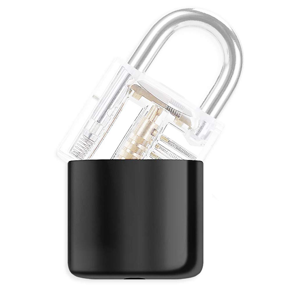 Loboo Idea Black Holster for Practice Lock, Practice Padlock Silicone Case for Beginner and Pro Locksmiths, Black Lock Cover Allows us to Practice Closed Eyes and Opening The Lock